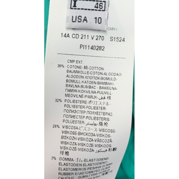 Cavalli Class Purple Green Blue Stripe Tweed Dress sz 10 - Picture 5 of 5